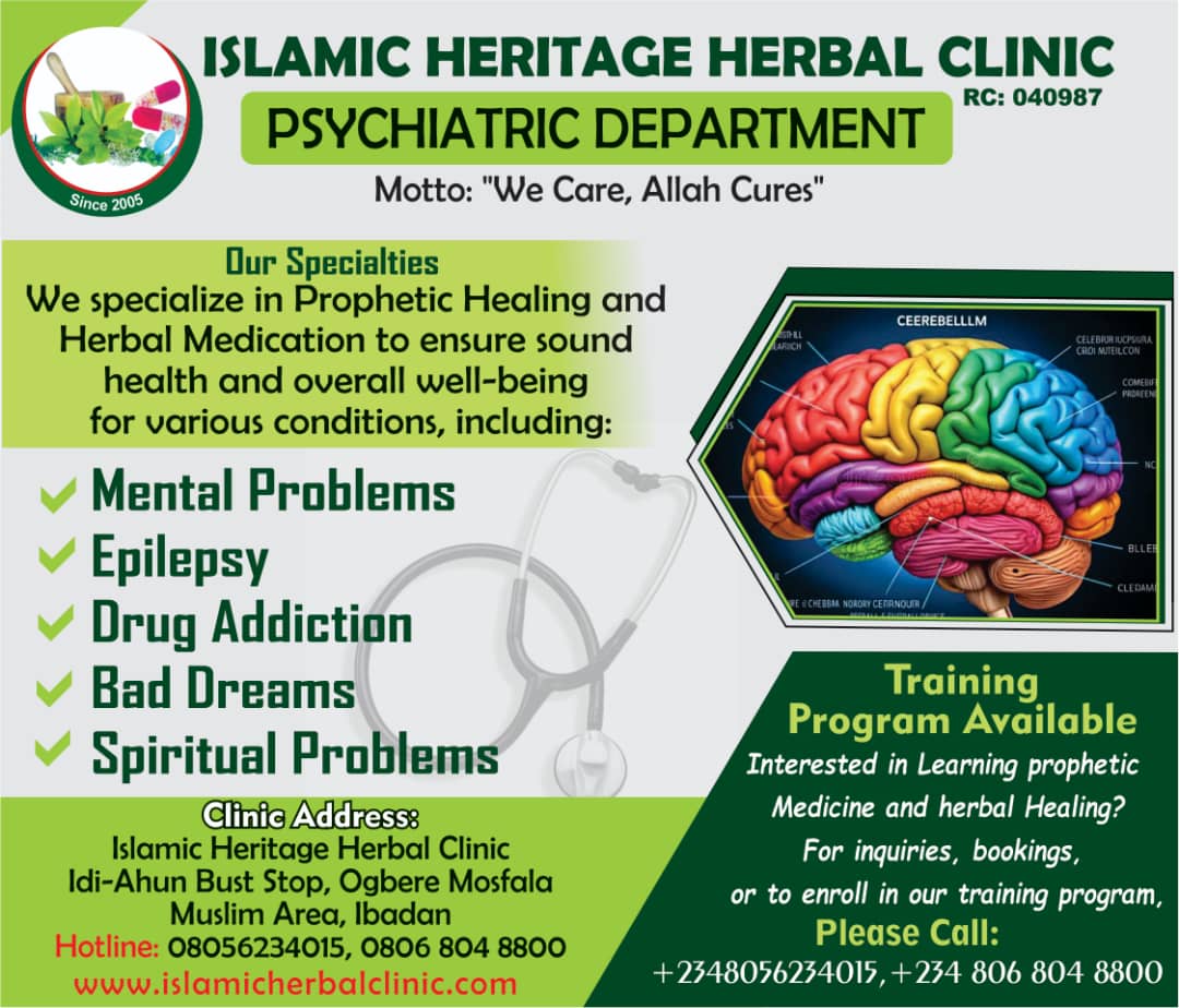 Islamic Heritage Herbal Clinic Psychiatric Department